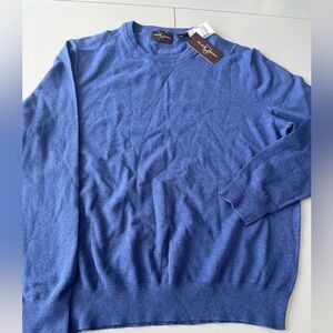[XL]Black Brown 1826 Blue Cotton Nylon Men's Crew Pullover Sweater sweatshirt